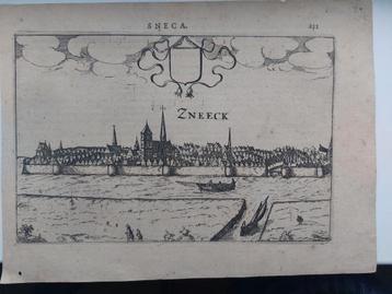 2 / Gravure van Zneeck - Sneek door Lodovico Guicciardini beschikbaar voor biedingen
