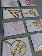 Verschillende taart toppers, Hobby en Vrije tijd, Taarten en Cupcakes maken, Verzenden, Zo goed als nieuw, Taarten of Cupcakes