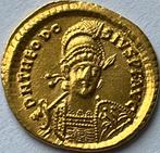 Romeinse gouden solidus Theodosius II topkwaliteit!, Postzegels en Munten, Ophalen of Verzenden, Overige landen, Losse munt, Goud