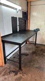 Zware werkbank met bankschroef, Doe-het-zelf en Verbouw, Werkbanken, Ophalen, Gebruikt, 170 cm of meer, Bankschroef