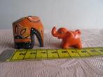 2 miniatuur olifantjes, Ophalen of Verzenden, Dier, Zo goed als nieuw