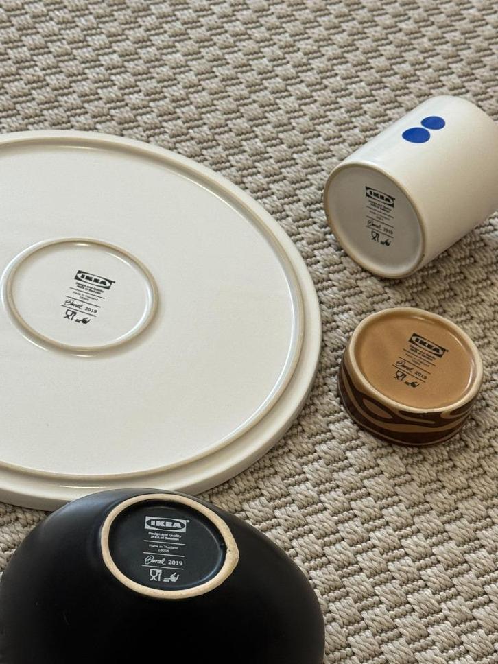 IKEA Förnyad-collectie 2019, Huis en Inrichting, Woonaccessoires | Schalen en Manden, Zo goed als nieuw, Schaal, Ovaal, Glas, Ophalen