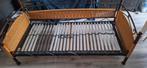 Brons kleurig stevig bed, Ophalen, 90 cm, Zo goed als nieuw, 200 cm