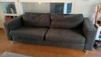 Grijze antraciet bank 2 - 3 persoons, Ophalen, Gebruikt, Driepersoons, 75 tot 100 cm