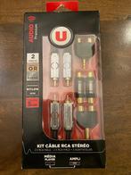Audio Premium Kit RCA stereokabelset 2x RCA m 2x RCA m + 3ad, Eu, Eu, Nieuw, Ophalen of Verzenden