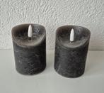 2 Kaarsen op batterij, Ophalen of Verzenden, Zo goed als nieuw, Overige materialen, Minder dan 25 cm