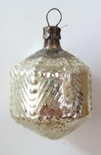 Oude Kerstbal: Kleine Lamp / Lampion ( zilver ), Ophalen of Verzenden