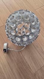 Zilverkleurige Hanglamp - Modern Design, Ophalen of Verzenden, Zo goed als nieuw, Metaal, Modern