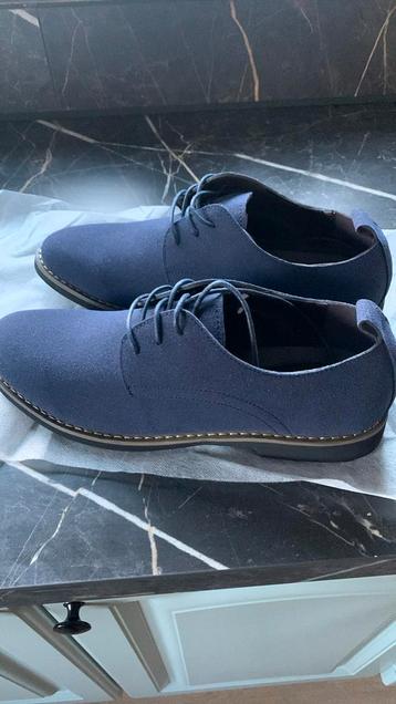Heren schoenen donkerblauw nieuw