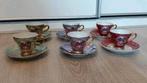 Mocca kop en schotel sets 6 stuks (Japan's), Antiek en Kunst, Antiek | Servies compleet, Ophalen of Verzenden