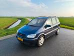 Opel Zafira 1.6 2001 Airco/Cruisecontrol/Trekhaak/7-zitter, Auto's, Stof, Metallic lak, 4 cilinders, Blauw