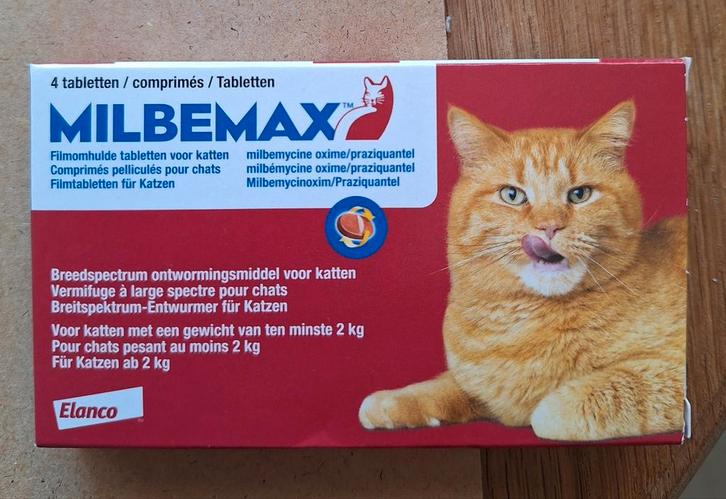 Milbemax kat ontworming - 4st in doosje - nieuw, Dieren en Toebehoren, Katten-accessoires, Nieuw, Ophalen of Verzenden