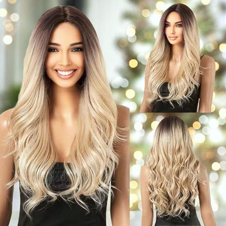 Swiss lace pruik lang blond haar zonder pony model Riley, Sieraden, Tassen en Uiterlijk, Uiterlijk | Haarverzorging, Nieuw, Pruik of Haarverlenging