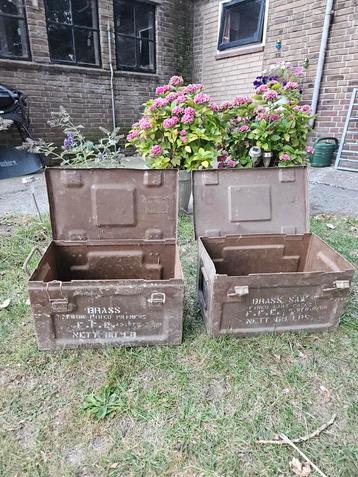  Twee originele munitiekisten — 1945 & 1950  beschikbaar voor biedingen