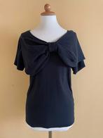 Sonia Rykiel zwarte top met grote strik. Maat FR40, Maat 38/40 (M), Zwart, Ophalen of Verzenden, Zo goed als nieuw