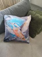 Kussen hoes ijsvogel nu 1 euro verzendkosten!, Huis en Inrichting, Ophalen of Verzenden, Nieuw, Vierkant