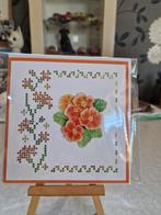 Kaartje hobbydots sparkles oranje bloemen, Ophalen of Verzenden, Nieuw, Overige thema's