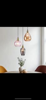 Verona hanglamp met verschillende kleuren glas en bolling, Huis en Inrichting, Lampen | Hanglampen, Ophalen, Luxe, Nieuw, Glas
