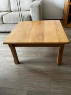 Licht Eiken salontafel, Ophalen, Minder dan 45 cm, Vierkant, 55 tot 75 cm