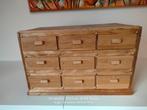 Houten ladekastje met 9 lades, Ophalen of Verzenden