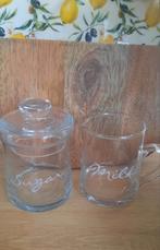 Riviera maison melk en suiker setje., Huis en Inrichting, Keuken | Servies, Overige typen, Nieuw, Ophalen of Verzenden, Glas