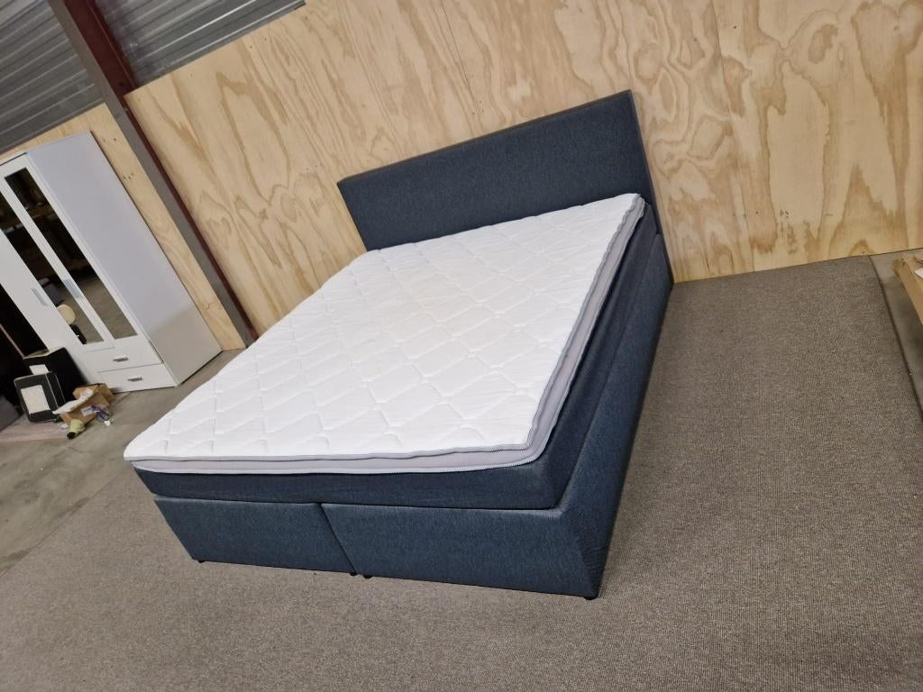 boxspring 180 200 afbeelding 2 geeft de realiteit aan zie au, Verzenden, 180 cm, 200 cm, Grijs