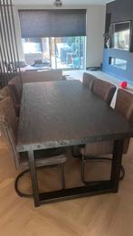 Zwarte Eettafel 200cm bij 100cm, Ophalen, Zo goed als nieuw