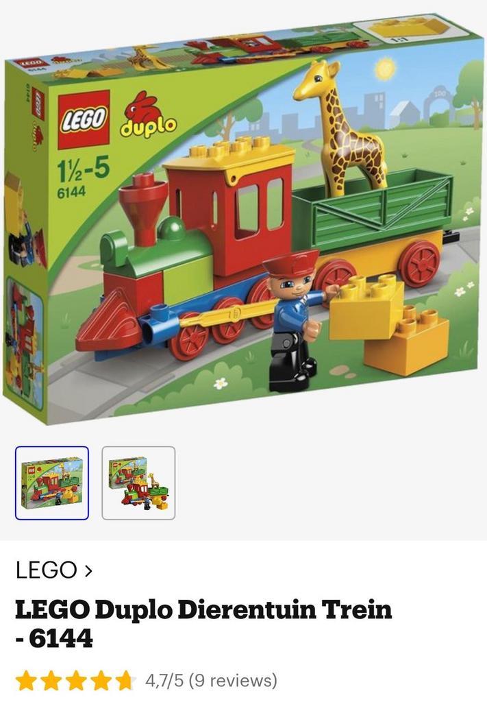 ≥ Lego Duplo Set 6144 Trein met Giraffe — Speelgoed Duplo en