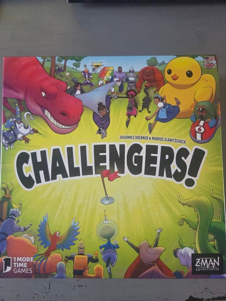 Challengers, leuk deckbuilder game, Vijf spelers of meer, Ophalen of Verzenden, Zo goed als nieuw