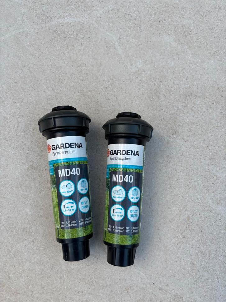 GARDENA Pop-up Sprinkler MD40 1/2” – 2 stuks (nieuw), Tuin en Terras, Tuinsproeiers, Nieuw, Sectorsproeier, Ophalen of Verzenden