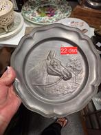 Tinnen wandbord paard, Antiek en Kunst, Ophalen of Verzenden