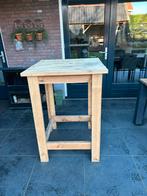 Houten statafel / bartafel 112.5 cm  h 80x80, Ophalen, Gebruikt