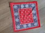 Rode Boeren Zakdoek met Bloemenmotief, Overige typen, Ophalen of Verzenden, Rood, Onbekend
