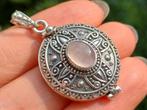 Vanoli 925 zilveren kettinghanger medaillon met rozenkwarts, Sieraden, Tassen en Uiterlijk, Kettinghangers, Daiva1973@hotmail.com