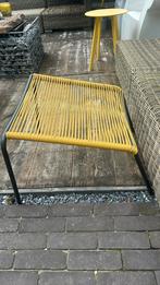 Nieuw voetenbankje zwart geel, Tuin en Terras, Tuinsets en Loungesets, Ophalen, Nieuw, 2 zitplaatsen