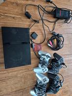 Playstation 2 Slim, Ophalen of Verzenden, Zo goed als nieuw, Zwart, Met 1 controller