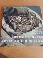 België 2002 Adieu Frank Welkom Euro Set, Ophalen of Verzenden, Metaal, Setje