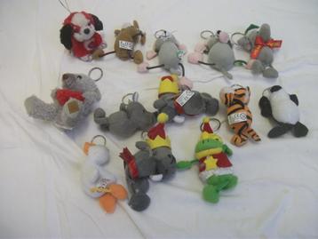 Knuffels: van pluche 13 stuks met ophang oog... beschikbaar voor biedingen