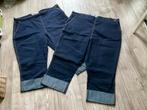 Hell Bunny Vixen 4XL (54/56 zie afmetingen) jeans 2 stuks, Nieuw, Blauw, Broek of Spijkerbroek, Hell Bunny