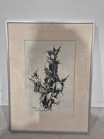 Willem van den berg zwolle 1968 tekening oost indische inkt, Antiek en Kunst, Kunst | Etsen en Gravures, Ophalen of Verzenden