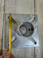 Steigerbuis Voetplaat Verzinkt 200x200mm Nieuw, Ophalen