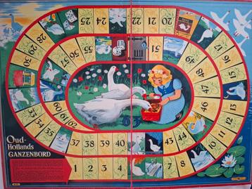 Vintage ganzenbord beschikbaar voor biedingen