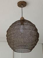 Bronskleurige gaas hanglamp, Ophalen of Verzenden, Zo goed als nieuw, Metaal, Minder dan 50 cm