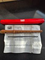 Blokfluit Aura met etui, Ophalen of Verzenden, Gebruikt, Sopraan of Sopranino, Met koffer, hoes of etui