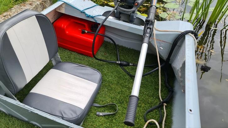 Stalen boot met Yamaha buitenboordmotor, Hobby en Vrije tijd, Overige Hobby en Vrije tijd, Gebruikt, Ophalen of Verzenden