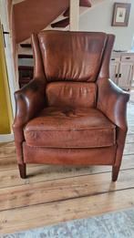 Schapenleren fauteuil, Huis en Inrichting, Fauteuils, Ophalen of Verzenden, Gebruikt, 75 tot 100 cm, 50 tot 75 cm