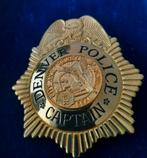 Denver police captain, Ophalen of Verzenden, Overige soorten, Overige gebieden, Embleem of Badge