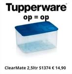 Tupperware Clear Mate 2,5 liter, Ophalen of Verzenden, Nieuw