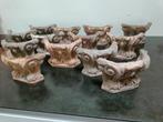 12 antieke kapiteel ornamenten, Antiek en Kunst, Curiosa en Brocante, Ophalen