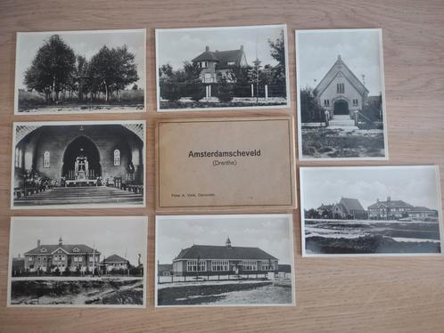 7 ansichtkaarten Amsterdamscheveld Erica Drenthe jaren 20 30, Verzamelen, Ansichtkaarten | Nederland, Drenthe, 1920 tot 1940, Verzenden